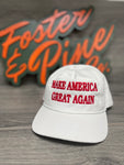 Make America Great Again Embroidered White Rope SnapBack