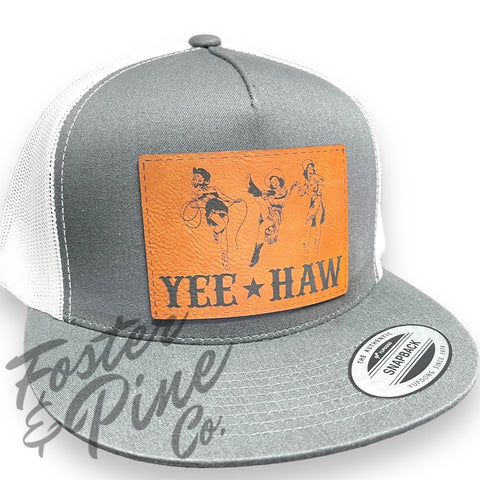 Yee Haw Pin Up Girl Patch Hat