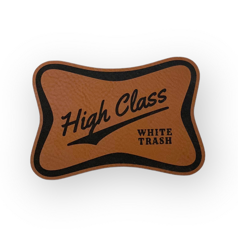 High class white trash beer patch