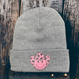 Cowboy smiley beanie