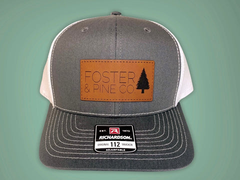 Foster and Pine Co Leather Patch Hat
