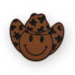 Smiley cowboy patch