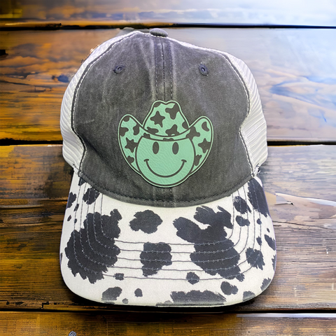 Women’s cow print hat