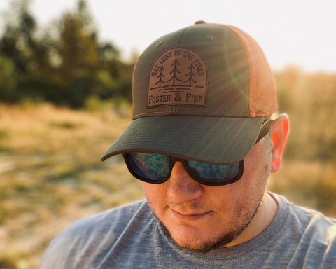 Get lost in the pines patch hat